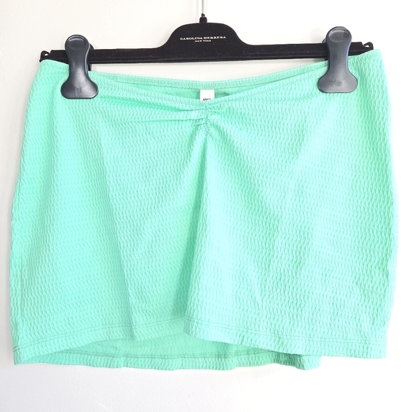 New Solid and Striped The Lana Crinkle Rib Seafoam Green Skirt NWT Large - Picture 6 of 8